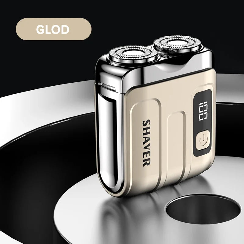 Mini Rechargeable Rotary Razor – Clean Shave, Anywhere