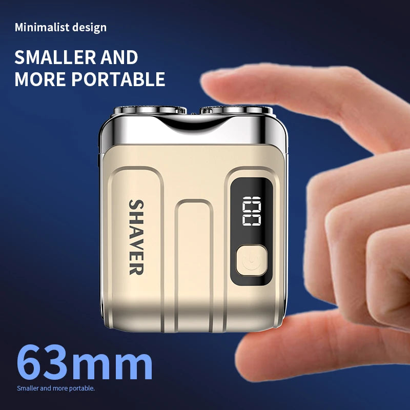 Mini Rechargeable Rotary Razor – Clean Shave, Anywhere